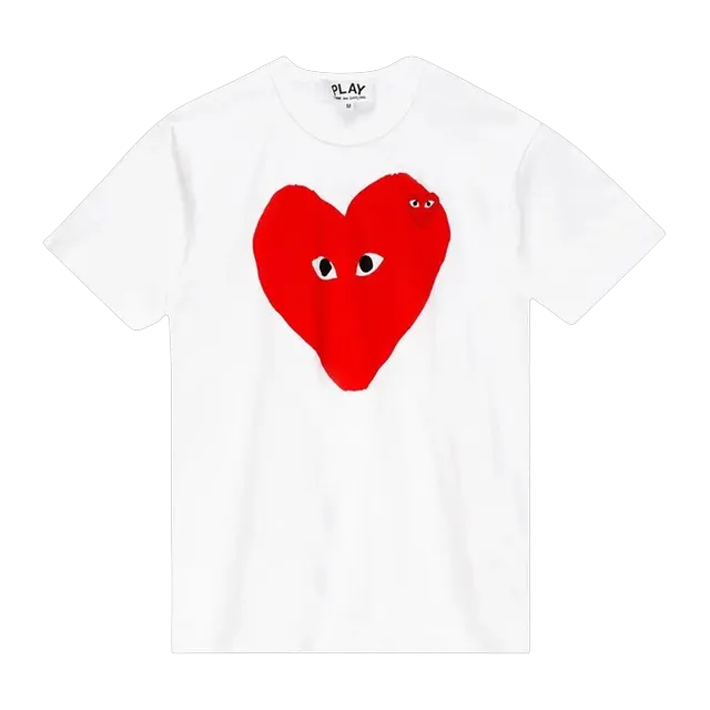 Comme des Garçons Play Big Heart T-Shirt White — Authentic Comme Des Garçons in stock at CLZTURE