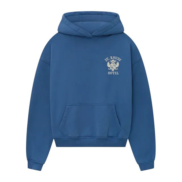 St. Rhude Seal Hoodie Blue — Authentic Rhude in stock at CLZTURE