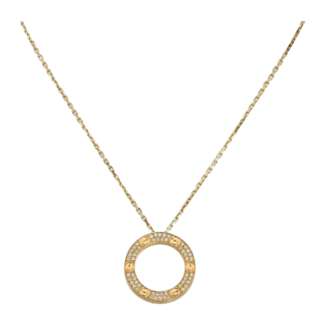 Cartier Pendentif Love Pavé Gold — Authentic Jewelry at CLZTURE