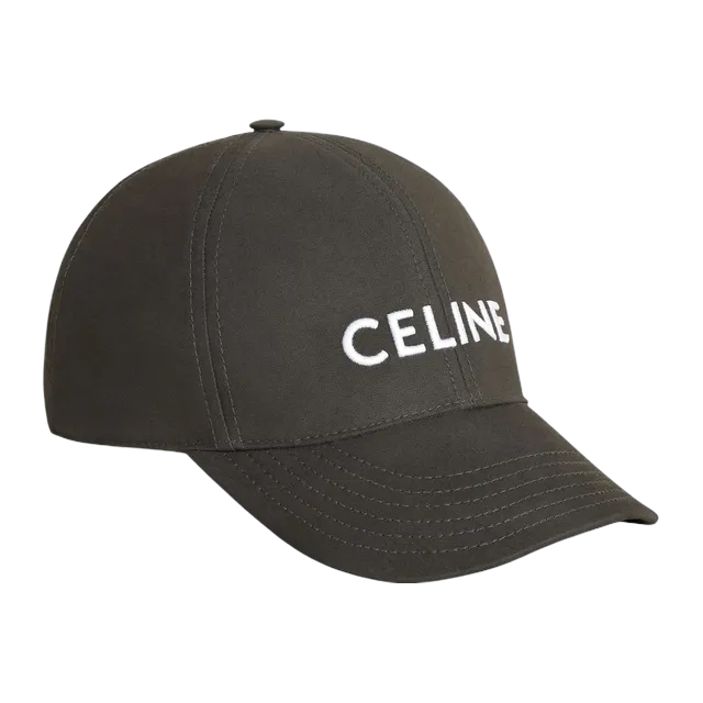 Céline Cap Baseball Celine Coton Grey — Authentic Accessories at CLZTURE