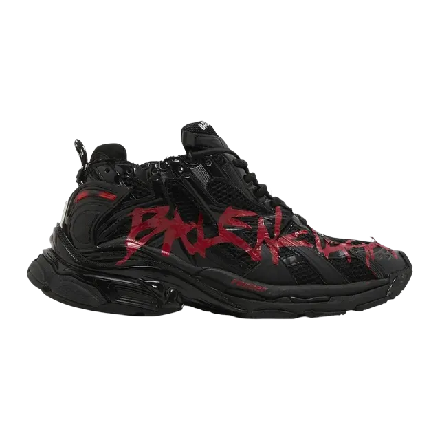 Balenciaga Runner Graffiti Black Red — Authentic Shoes & Footwear at CLZTURE
