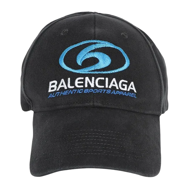Balenciaga Surfer Cap Washed Black — Authentic Balenciaga in stock at CLZTURE
