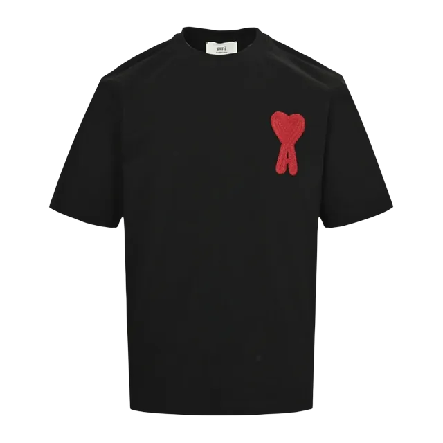 T-Shirt Ami De Coeur Black — Authentic AMI in stock at CLZTURE