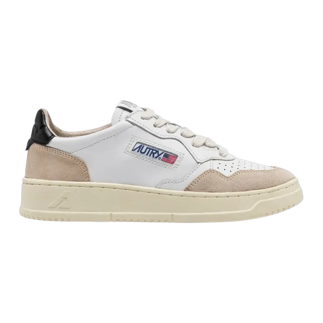 Autry Medalist Low White Beige — Authentic Shoes & Footwear at CLZTURE