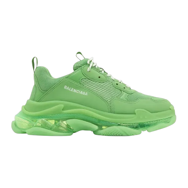 Balenciaga Triple S Clear Sole Green — Authentic Shoes & Footwear at CLZTURE