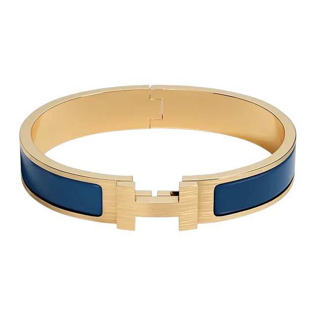 Hermès Bracelet Clic h Navy — Authentic Hermès in stock at CLZTURE
