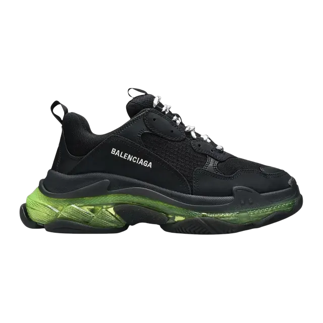 Balenciaga Triple S Black Yellow Fluo — Authentic Shoes & Footwear at CLZTURE