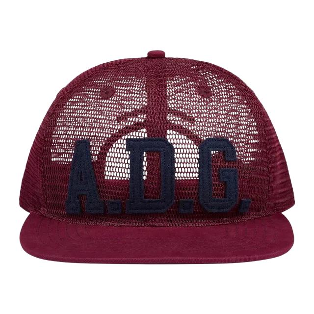 Denim Tears Adg Mesh Cap Burgundy — Authentic Denim Tears in stock at CLZTURE