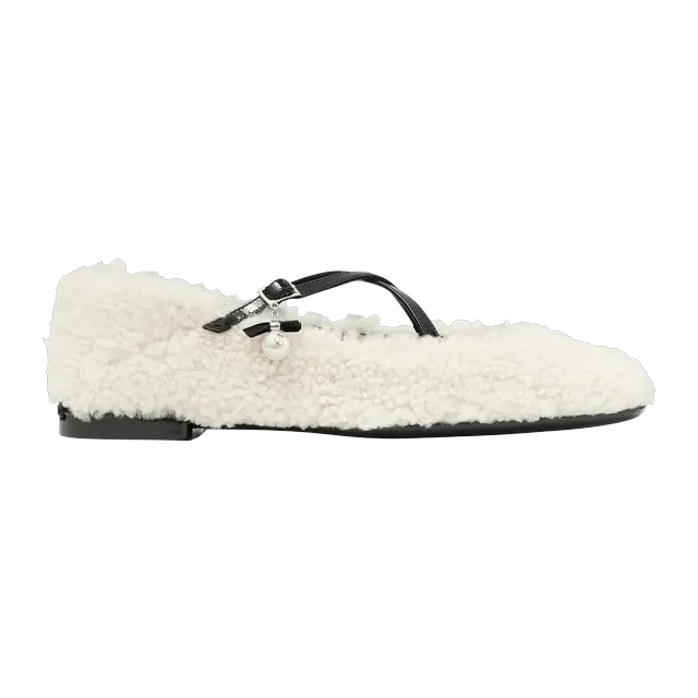 Jimmy Choo Eleri Ballerina White — Authentic Jimmy Choo in stock at CLZTURE