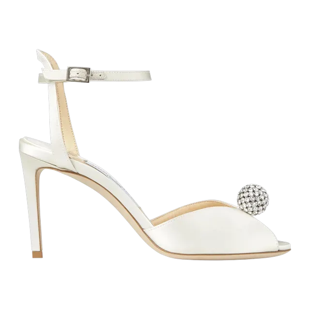 Jimmy Choo Sacora 85Mm White — Authentic Jimmy Choo in stock at CLZTURE