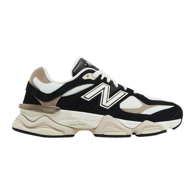 New Balance 9060 Black Beige White — Authentic Shoes & Footwear at CLZTURE