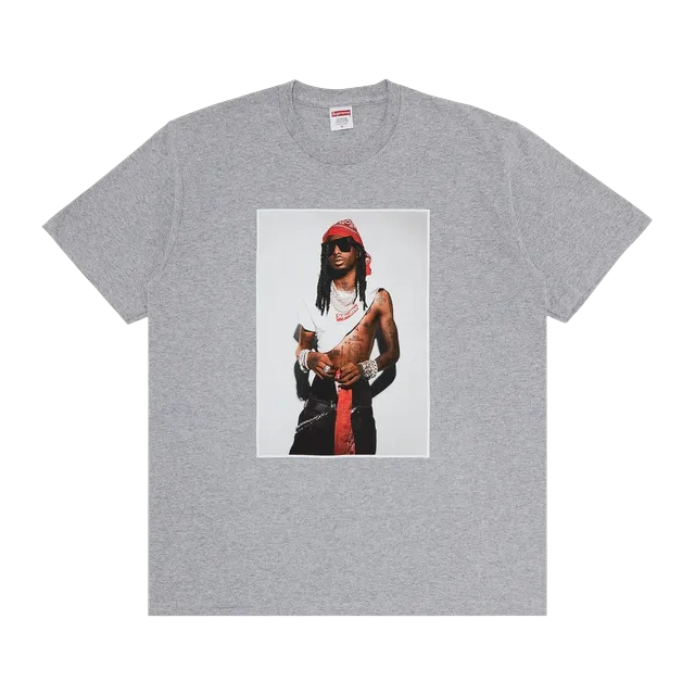 Supreme Playboi Carti T-Shirt Heather Grey — Authentic Supreme in stock at CLZTURE