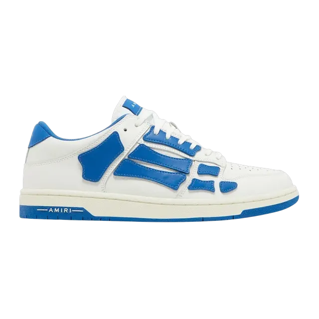 Amiri Skel Top Low White Blue — Authentic Shoes & Footwear at CLZTURE