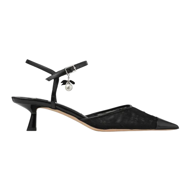Jimmy Choo Aren Sling Back 45Mm Black — Authentic Jimmy Choo in stock at CLZTURE