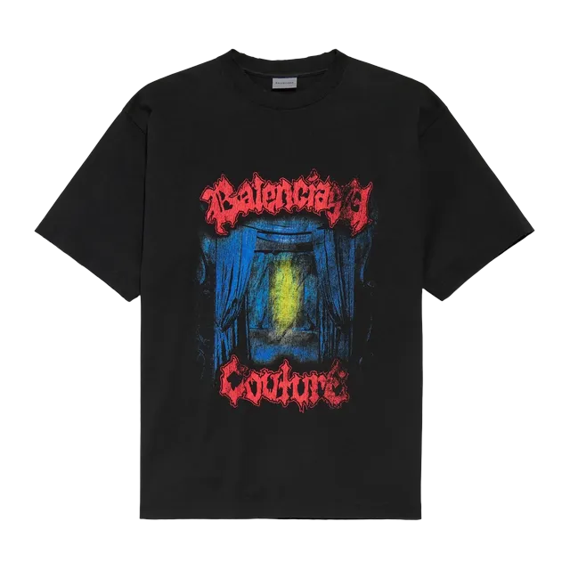 Balenciaga T-Shirt Salon De Couture Black — Authentic Balenciaga in stock at CLZTURE