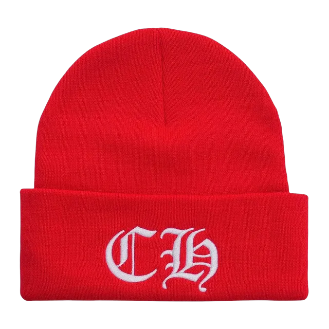 Chrome Hearts Beanie Red — Authentic at CLZTURE