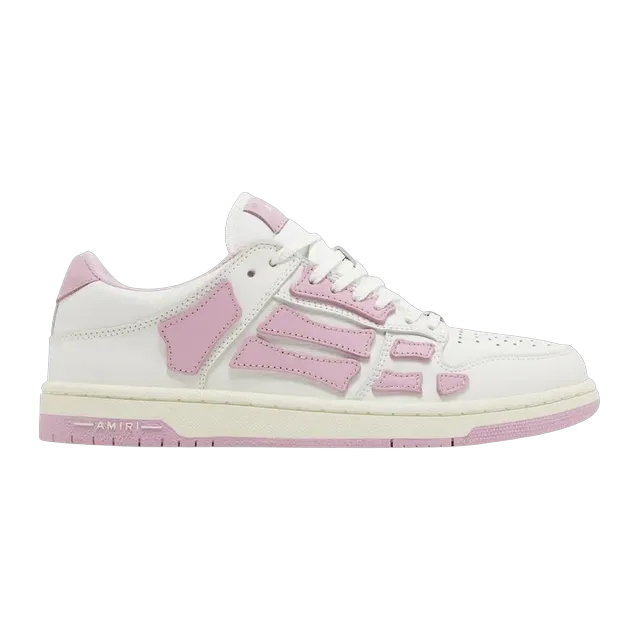 Amiri Skel Top Low White Pink — Authentic Shoes & Footwear at CLZTURE