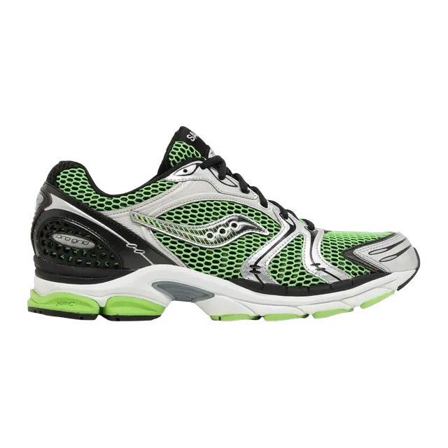 Saucony Progrid Triumph 4 Green Silver — Authentic Shoes & Footwear at CLZTURE