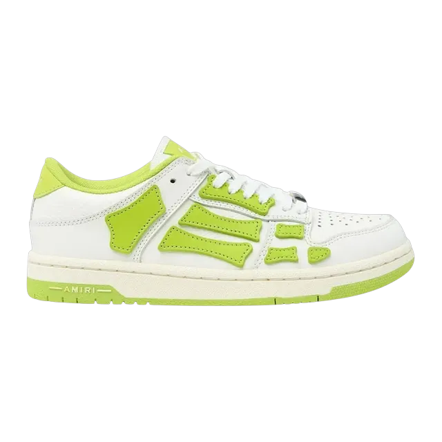 Amiri Skel Top Low White Lime — Authentic Shoes & Footwear at CLZTURE