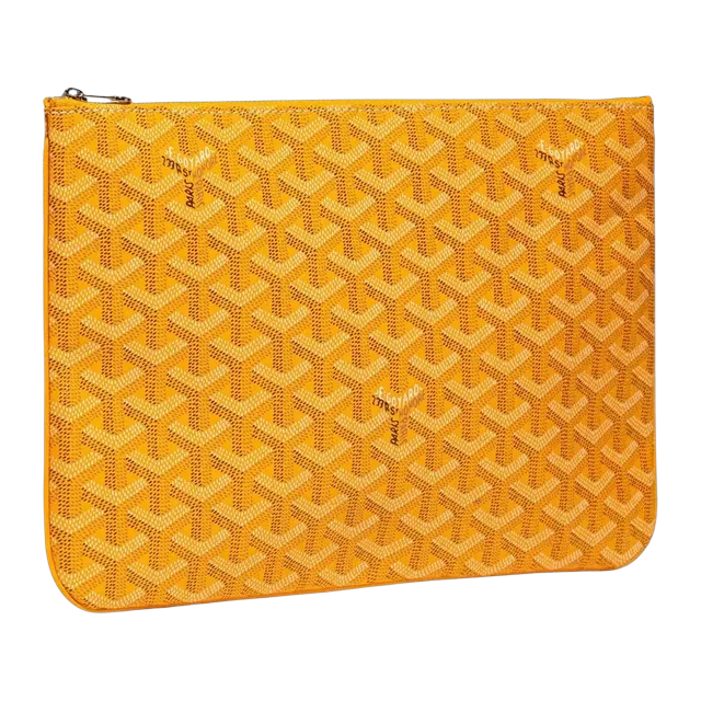 Goyard Sénat Mm 30Cm Yellow — Authentic Clutches & Pouches at CLZTURE
