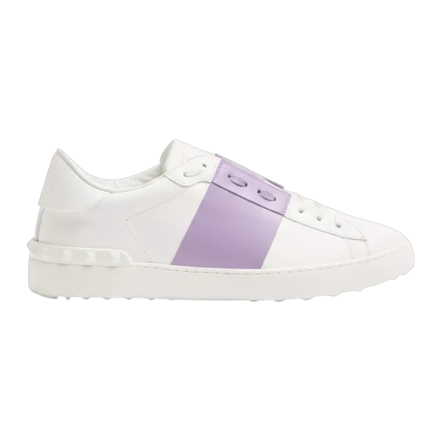 Valentino Sneakers Open White Lilas — Authentic Shoes & Footwear at CLZTURE