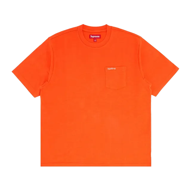 Supreme Shorts-Sleeve Pocket T-Shirt Orange — Authentic Supreme in stock at CLZTURE