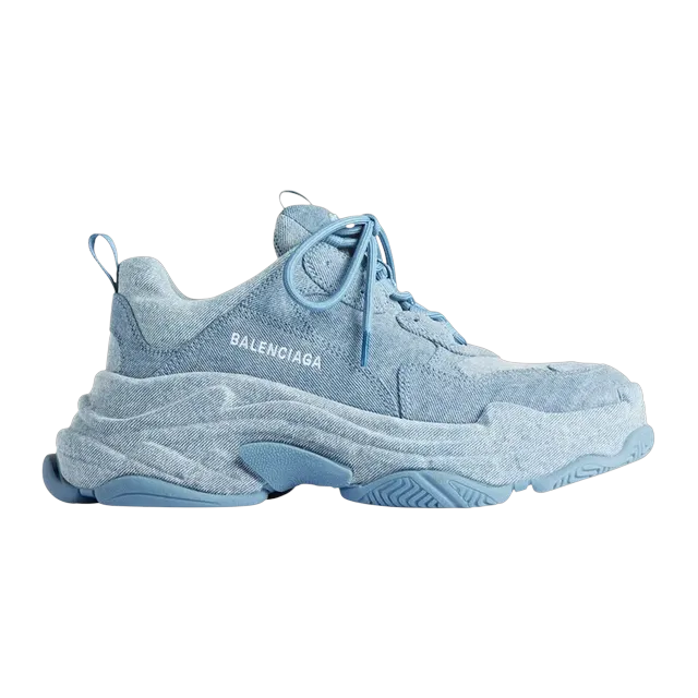 Balenciaga Triple S Blue Denim — Authentic Shoes & Footwear at CLZTURE