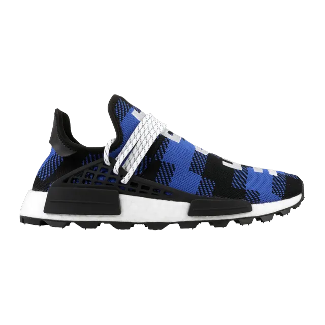 adidas Pharrell x Billionaire Boys Club X Nmd Human Race Trail Blue Plaid — Authentic Shoes & Footwear at CLZTURE