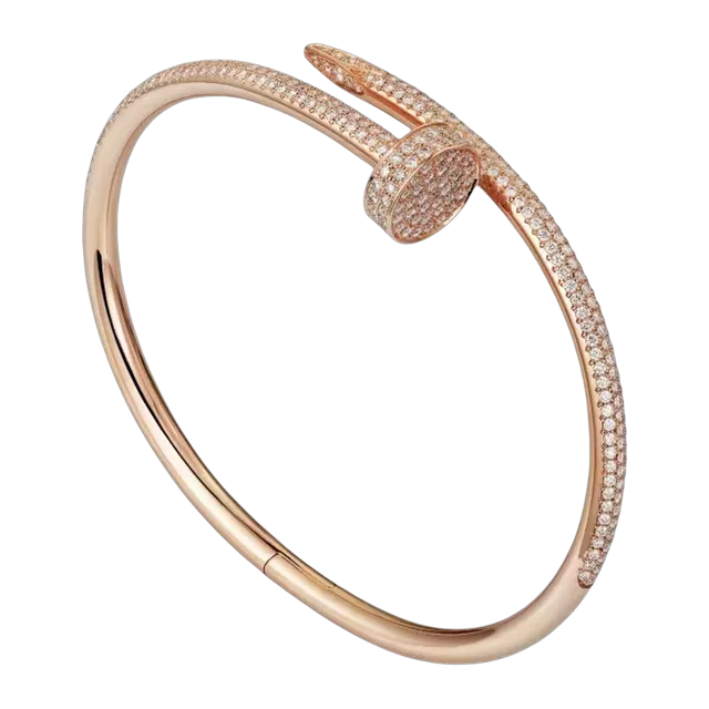 Cartier Bracelet Juste Un Clou Classique Semi-Pavé Gold — Authentic Jewelry at CLZTURE