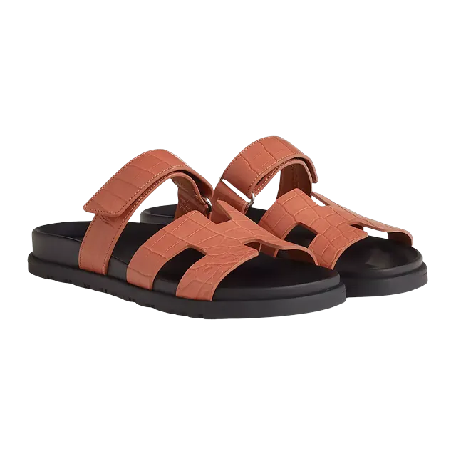 Hermès Sandals Chypre Orange — Authentic Shoes & Footwear at CLZTURE