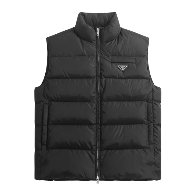 Prada Puffer Vest Nylon Black — Authentic Jackets & Outerwear at CLZTURE