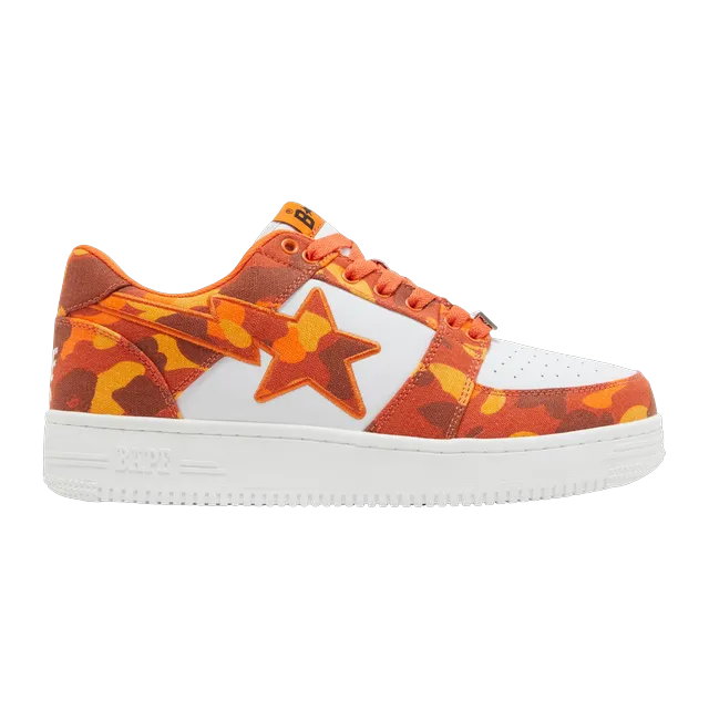 BAPE Heron Preston x Bapesta Abc Camo – Orange — Authentic Shoes & Footwear at CLZTURE
