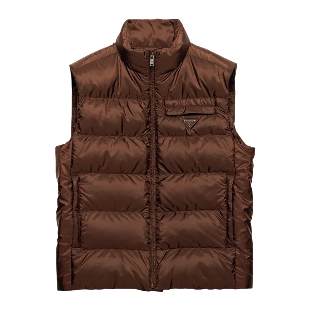Prada Jacket Re-Nylon Brown — Authentic Prada in stock at CLZTURE