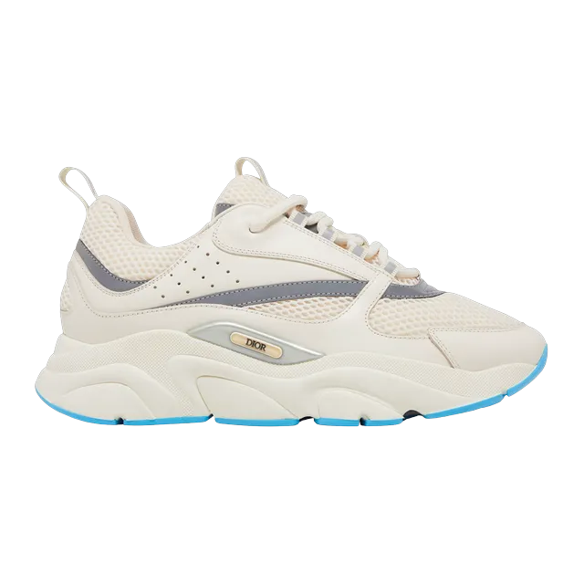 Dior Sneakers B22 Cream Light Blue — Authentic Shoes & Footwear at CLZTURE
