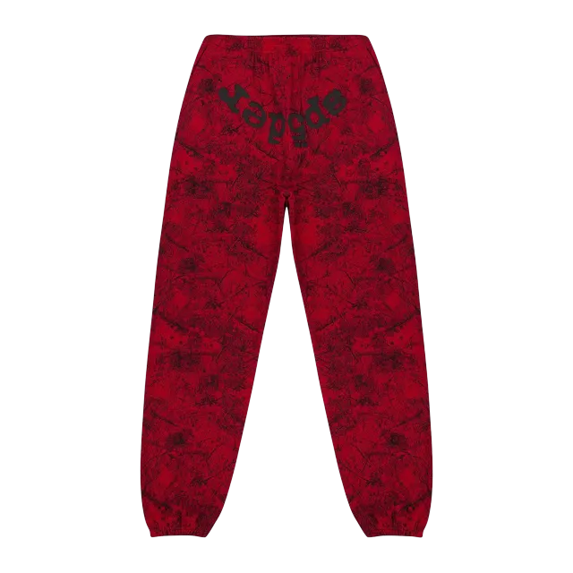 Sp5der Og Tree Camo Sweatpant Red — Authentic Pants & Trousers at CLZTURE