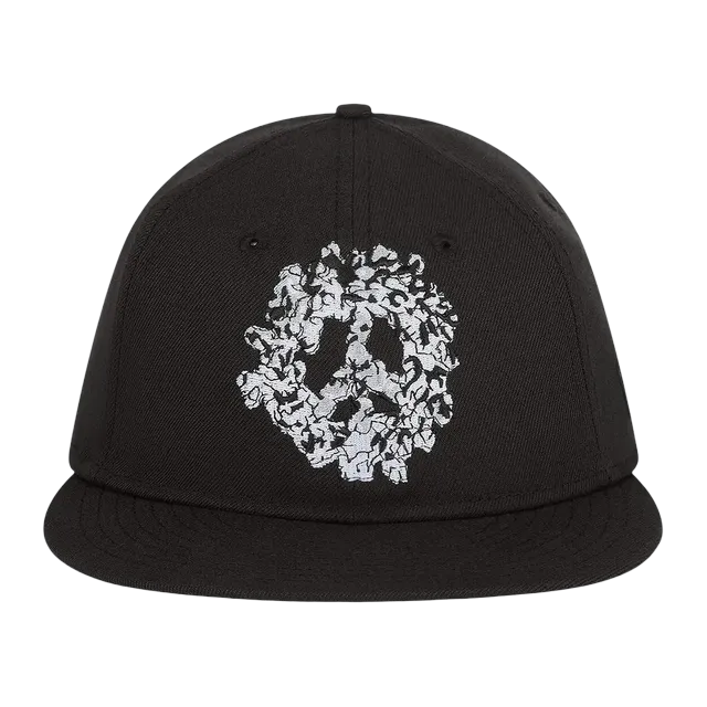Denim Tears Peace Wreath Snapback Cap Black — Authentic Accessories at CLZTURE