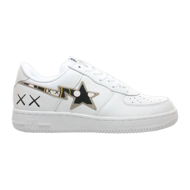 BAPE Kaws x Bapesta Fs-001 Low White Brown — Authentic Shoes & Footwear at CLZTURE
