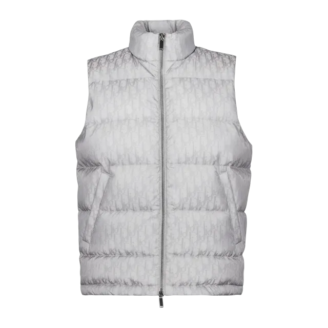 Dior Oblique Puffer Vest Grey — Authentic Jackets & Outerwear at CLZTURE