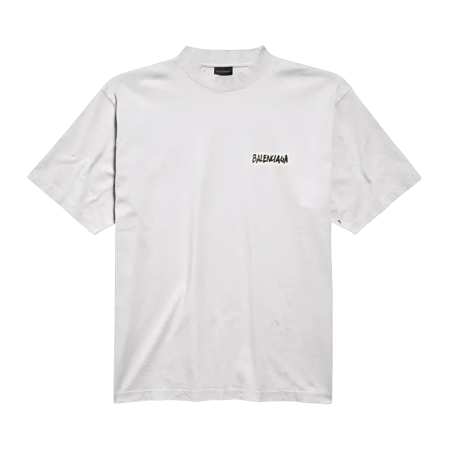 Balenciaga T-Shirt Masking Tape White — Authentic Balenciaga in stock at CLZTURE