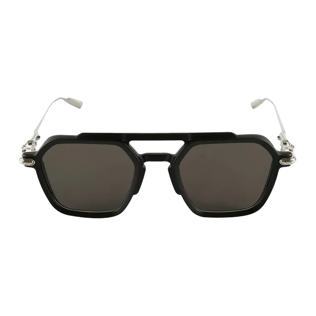 Chrome Hearts Fuckery Sunglasses Matte Black/Shiny Silver — Authentic Accessories at CLZTURE