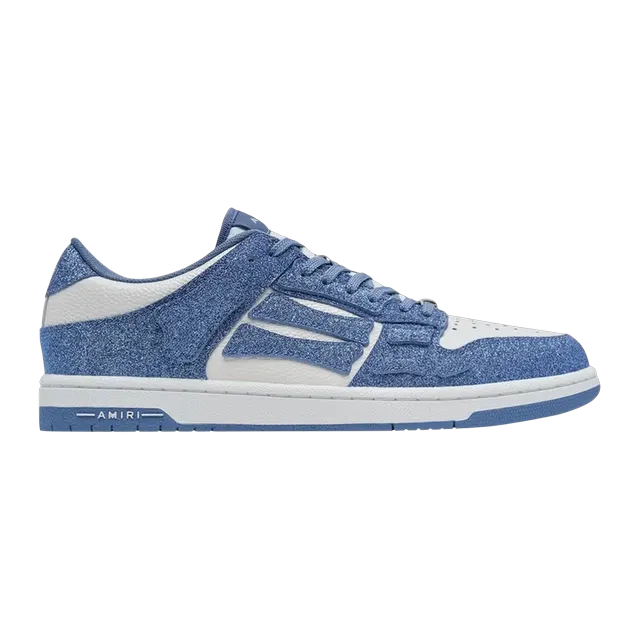 Amiri Skel Top Low Shimmer – Blue — Authentic Shoes & Footwear at CLZTURE