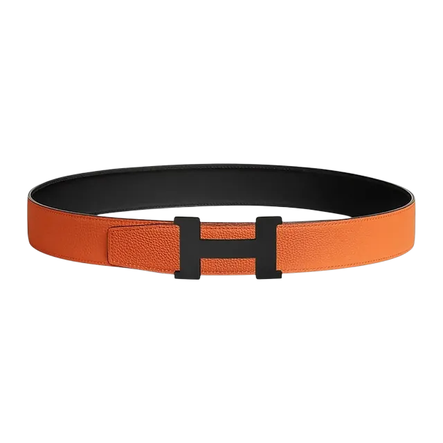 Hermès Boucle Constance 38Mm Black Orange — Authentic Accessories at CLZTURE