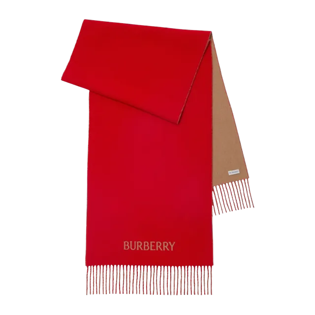 Burberry Scarf Réversible Cachemire Ekd Red — Authentic Burberry in stock at CLZTURE