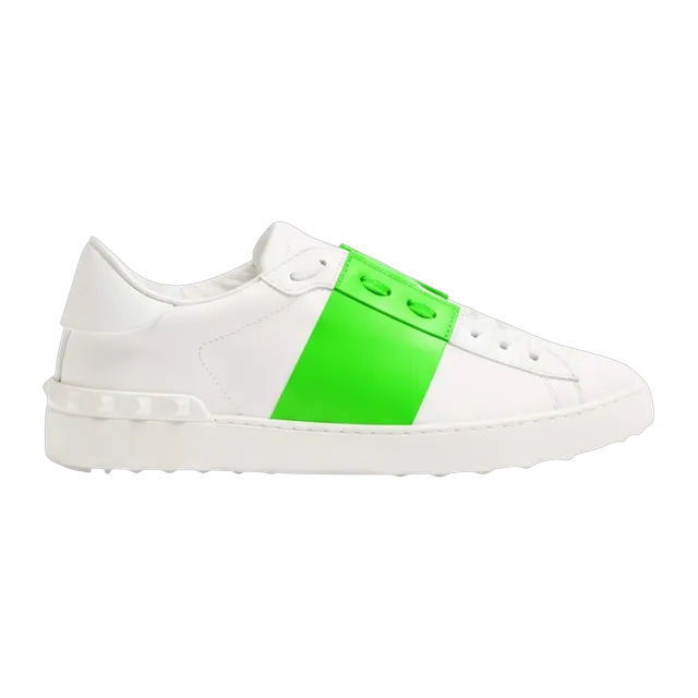 Valentino Sneakers Open White Acid Green — Authentic Shoes & Footwear at CLZTURE