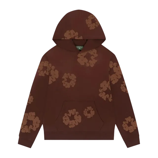 Denim Tears Mono Cotton Wreath Hoodie Brown — Authentic Denim Tears in stock at CLZTURE