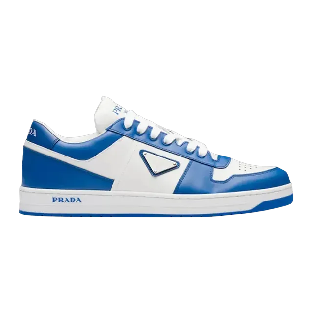 Prada Downtown Leather Cobalt Blue — Authentic Shoes & Footwear at CLZTURE