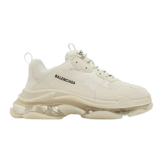 Balenciaga Triple S Clear Sole Beige — Authentic Shoes & Footwear at CLZTURE