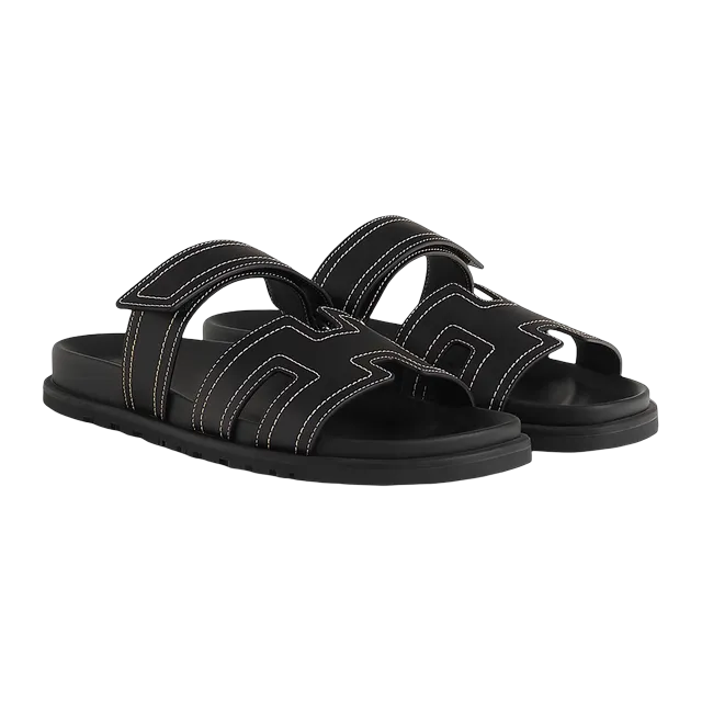 Hermès Sandals Chypre Black — Authentic Hermès in stock at CLZTURE