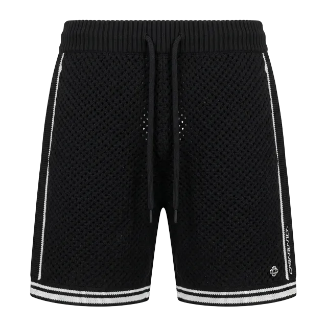 Casablanca Shorts Point De Tricot Black — Authentic Shorts at CLZTURE