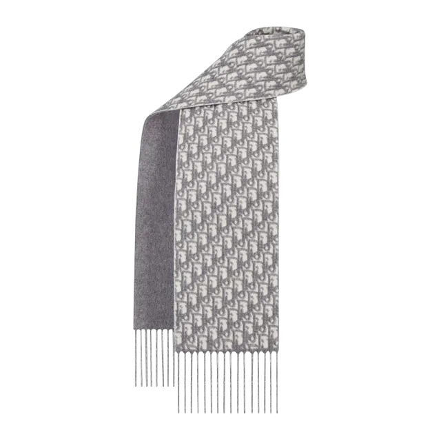 Dior Scarf Oblique Grey — Authentic Accessories at CLZTURE